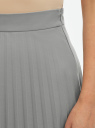 Юбка миди плиссированная oodji для Женщины (серый), 21606020-2B/18600/2300N