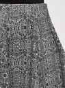Юбка трикотажная расклешенная oodji для женщины (черный), 14102001M/38261/2930E