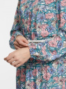 Платье макси из вискозы oodji для Женщины (разноцветный), 11901165/42540/1241F