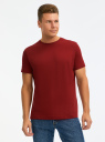 Футболка хлопковая oodji для Мужчины (красный) Футболка хлопковая oodji для Мужчины (красный), 5L641001I-60/44135N/3179P