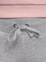 Брюки спортивные из ткани с начесом oodji для Женщины (серый), 16700030-25B/19014N/2301M
