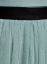 Платье комбинированное с юбкой-пачкой oodji для Женщины (зеленый), 14011051/46944/6C00N