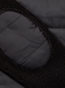 Жакет на молнии с текстильной отделкой oodji для женщины (черный), 73212381/31358/2900N