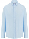 Рубашка прямого силуэта с длинным рукавом oodji для мужчины (синий), 3B110034M-1/49838N/7001N