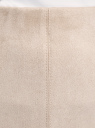 Юбка-карандаш из искусственной замши oodji для женщины (бежевый), 18H01009/47301/2000N