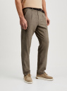 Брюки зауженные из смесового льна oodji для Мужчины (зеленый), 2L150140M-6/50020N/6620M
