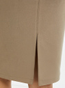 Юбка-карандаш из искусственной замши oodji для Женщины (бежевый), 18H01017/47301/3306N