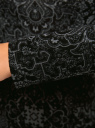 Платье трикотажное с этническим принтом oodji для женщины (черный), 24001070-4/15640/2923E