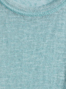 Майка вискозная в рубчик oodji для Женщины (бирюзовый), 14305048/50964/7300N