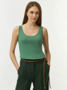 Майка базовая oodji для Женщины (зеленый) Майка базовая oodji для Женщины (зеленый), 24315001B/46147/6201N