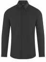 Рубашка базовая из хлопка oodji для мужчины (черный), 3B140009M/34146N/2900N