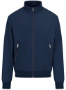 Куртка-бомбер на молнии oodji для мужчины (синий), 1L511080M/49923N/7900N