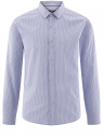 Рубашка из хлопка принтованная oodji для мужчины (синий), 3L110311M/47778N/7079O