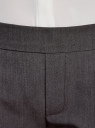 Брюки зауженные на эластичном поясе oodji для женщины (серый), 11703091B/18600/2500M
