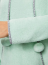 Платье флисовое с капюшоном и карманом oodji для Женщина (зеленый), 59801017-1/24018/6500N