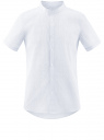 Рубашка хлопковая с коротким рукавом oodji для мужчины (белый), 3L210050M/47820N/1074D