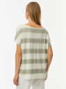 Футболка в полоску с люрексом oodji для Женщины (белый) Футболка в полоску с люрексом oodji для Женщины (белый), 14708057/50967/1220S