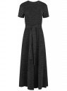 Платье миди с люрексом oodji для Женщины (черный), 14011090-2/51544/2991X