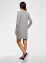 Платье в спортивном стиле принтованное oodji для Женщины (серый), 14001199-5/46919/2329Z