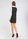 Платье базовое с карманами oodji для Женщина (черный), 11910072-3/46399/2912D