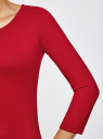 Платье трикотажное с вырезом-капелькой на спине oodji для женщины (красный), 24001070-5/15640/4500N