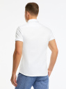Рубашка хлопковая с коротким рукавом oodji для Мужчины (белый), 5L301003M/46748N/1000N