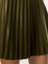 Юбка плиссе из искусственной кожи oodji для Женщины (зеленый) Юбка плиссе из искусственной кожи oodji для Женщины (зеленый), 18H06002/51157/6600N