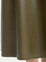 Юбка миди из искусственной кожи oodji для Женщины (зеленый), 18H00034-1/50860/6601N