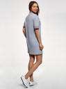 Платье в спортивном стиле с молнией на горловине oodji для Женщина (серый), 14001227-1/48724/2000Z