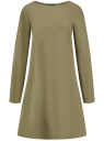 Платье из вискозы свободного кроя oodji для Женщины (зеленый), 11911052/51024/6600N