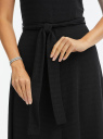 Платье миди с люрексом oodji для Женщины (черный), 14011090-2/51544/2929X