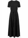 Платье миди с люрексом oodji для Женщины (черный), 14011090-2/51544/2929X