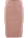 Юбка-карандаш из искусственной кожи oodji для женщины (розовый), 28H01002B/45059/4A01N