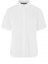 Блузка из вискозы с коротким рукавом oodji для женщины (белый), 11411137-5B/42540/1200N