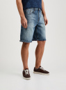 Шорты джинсовые широкие oodji для Мужчины (синий), 6L220027M/53049/7500W