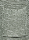 Кардиган удлиненный с карманами oodji для женщины (зеленый), 63205246/31347/6010M