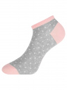 Комплект укороченных носков (6 пар) oodji для женщины (разноцветный), 57102433T6/47469/49