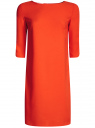 Платье прямого силуэта с вырезом-капелькой на спине oodji для Женщина (красный), 21900322B/42913/4500N