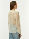 Блузка из лиоцелла с рюшами oodji для Женщины (белый), 21400407/52971/1200N
