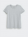 Футболка базовая хлопковая oodji для Женщины (серый) Футболка базовая хлопковая oodji для Женщины (серый), 14701143/44135N/2000M