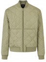 Куртка-бомбер стеганая oodji для мужчины (зеленый), 1L121011M-1/50186/6601N