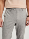 Брюки классические из смесового льна oodji для Мужчины (серый), 2L210294M-1/51801N/2312M