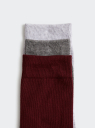 Комплект высоких носков (3 пары) oodji для Мужчины (разноцветный), 7B233001T3/47469/132