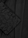 Жакет-болеро с кружевными рукавами oodji для женщины (черный), 24600001-1/45099/2900N