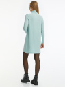 Платье трикотажное с воротником-стойкой oodji для Женщины (синий) Платье трикотажное с воротником-стойкой oodji для Женщины (синий), 14001260/49892/7001N