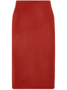 Юбка-карандаш из искусственной замши oodji для женщины (красный), 18H01017/47301/4904N