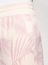 Брюки хлопковые с поясом-резинкой oodji для Женщины (розовый), 16701080/47885N/334BF