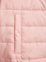 Куртка стеганая на молнии oodji для Женщины (розовый), 18303013-2/50223/4A00N