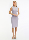 Платье миди ажурной вязки oodji для женщины (фиолетовый), 63912244/51767/8000N
