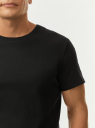 Футболка из хлопка oodji для Мужчины (черный) Футболка из хлопка oodji для Мужчины (черный), 5B611004M/46737N/2900N